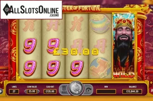 Win Screen. Master Of Fortune from NetGaming