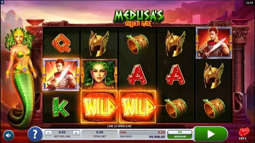Medusa's Golden Gaze slot screenshot 2