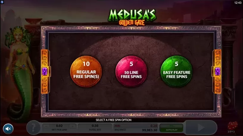 Medusa's Golden Gaze slot screenshot 4
