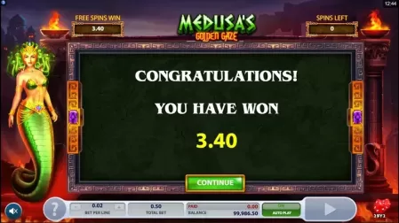 Medusa's Golden Gaze slot screenshot 5