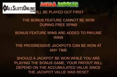 Game Rules 4. Mega Moolah from Microgaming