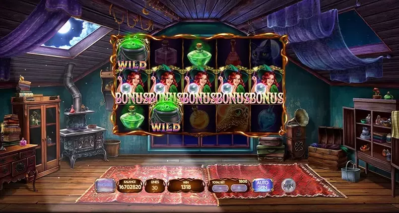 Myrtle the Witch slot screenshot 2