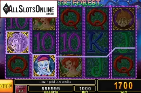 Win Screen. Mystic Forest (Noble Gaming) from Noble Gaming