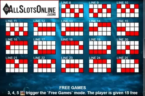 Paytable 3. Ocean Legends from Casino Technology