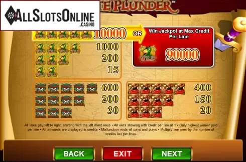 Screen3. Pirate Plunder from Amaya