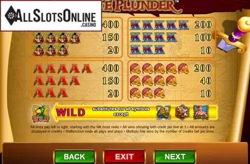 Screen4. Pirate Plunder from Amaya
