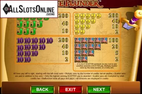 Screen5. Pirate Plunder from Amaya