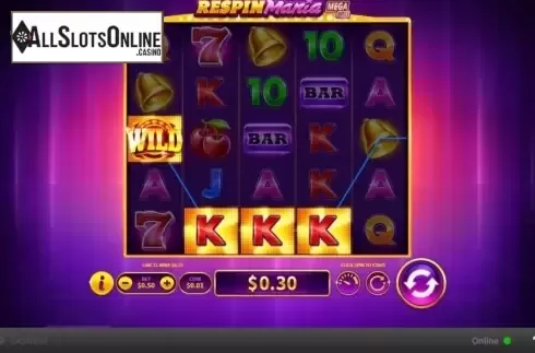 Win Screen 3. Respin Mania Mega Reels from Skywind Group