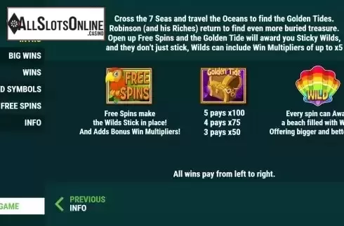 Intro screen