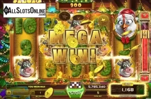 Mega Win. Santa's Farm from GameArt