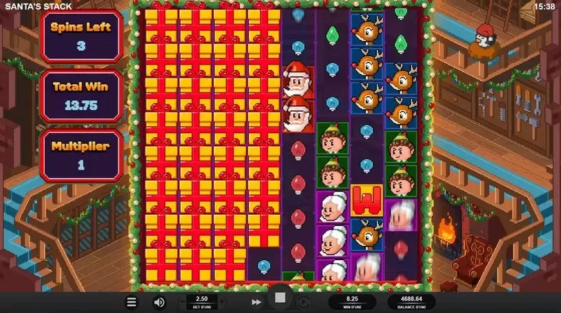 Santa's Stack slot screenshot 5
