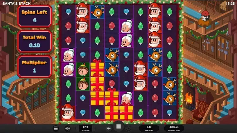 Santa's Stack slot screenshot 4