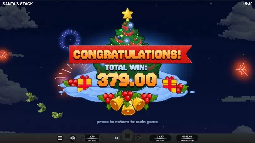 Santa's Stack slot screenshot 6