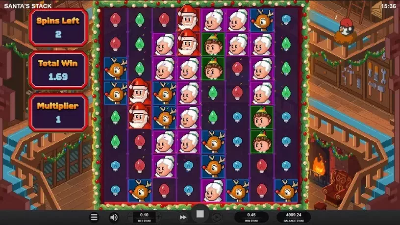Santa's Stack slot screenshot 2