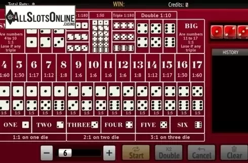 Reels screen. Sicbo Australia from InBet Games