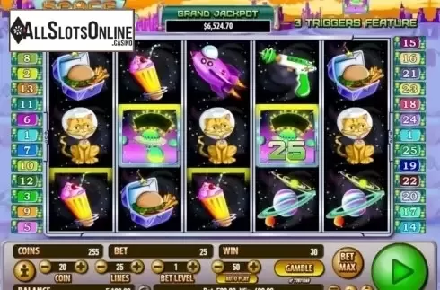 Win Screen. Space Fortune from Habanero