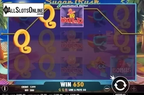 Screen6. Sugar Rush Summer Time from Pragmatic Play