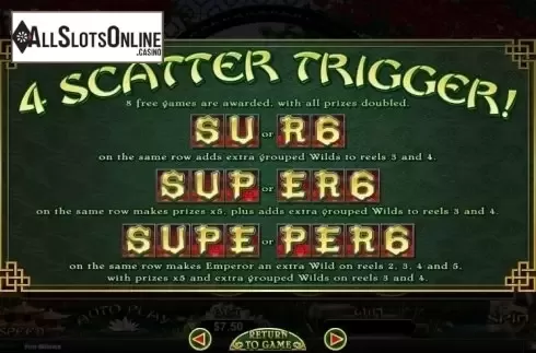 Screen6. Super 6 (RTG) from RTG