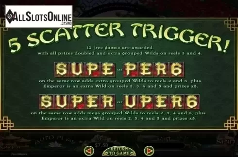 Screen8. Super 6 (RTG) from RTG