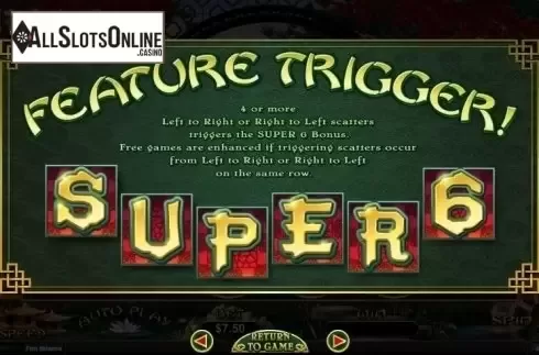 Screen5. Super 6 (RTG) from RTG