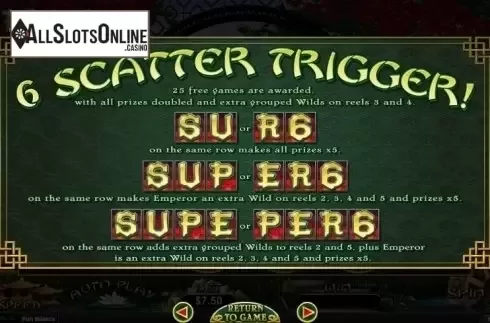 Screen9. Super 6 (RTG) from RTG