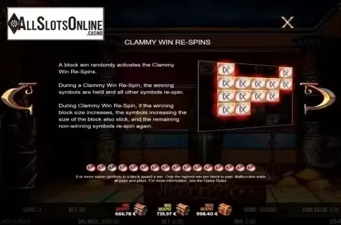 Clammy win Re-spins. The Mummy 2018 from Fugaso