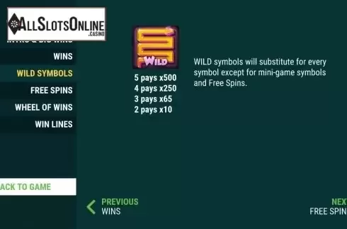 Features. Tomb Of The Wins from Slot Factory