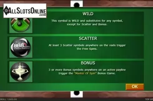 Features screen