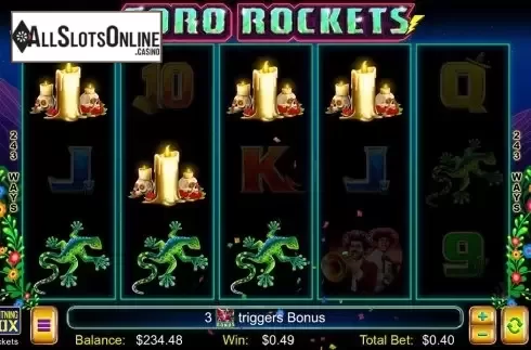 Reel Screen. Toro Rockets from Lightning Box