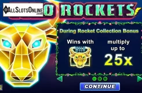 Start Screen. Toro Rockets from Lightning Box