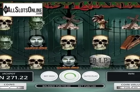 Reels screen. Transylmania from Concept Gaming