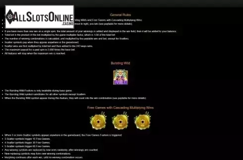 Game Rules screen