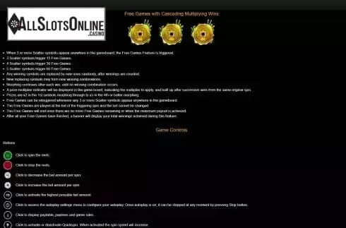 Game Rules screen 2