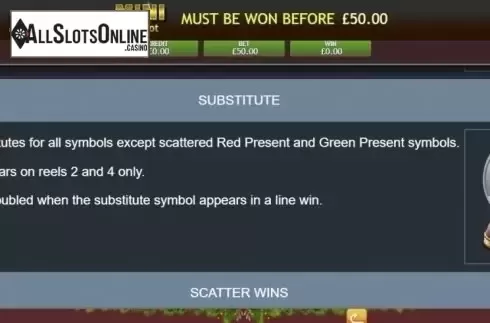 Substitute. Very Merry Christmas Jackpot from Eyecon