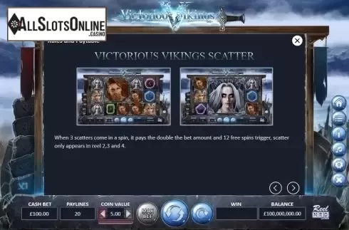 Scatter. Victorious Vikings from ReelNRG