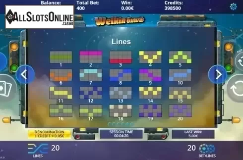 Paylines. Welkin Guards from DLV