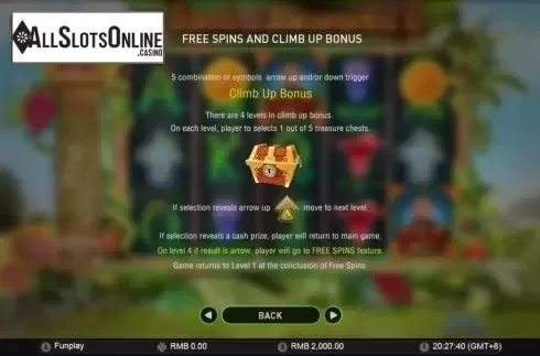 Paytable 6. Wilds and the Beanstalk from GamePlay