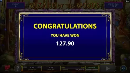 Wizard of the Woods slot screenshot 5