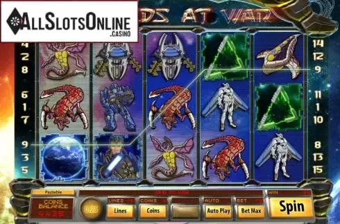 Win Screen. Worlds At War from Saucify