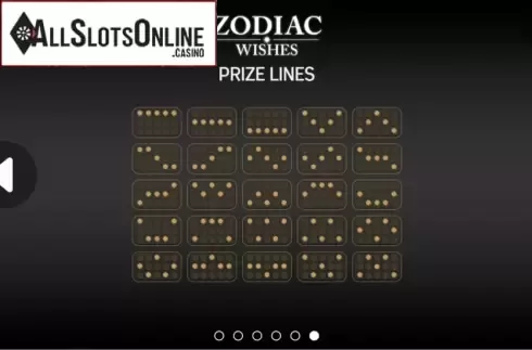 Paytable. Zodiac Wishes from FBM