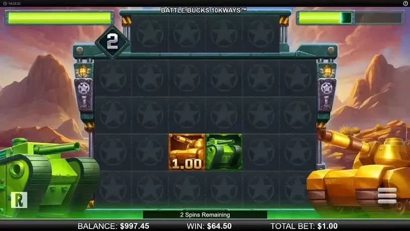 Battle Bucks 10k Ways slot screenshot 5