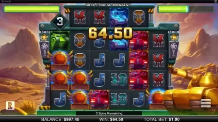Battle Bucks 10k Ways slot screenshot 4