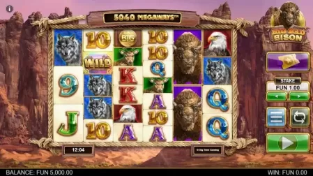 Big Bad Bison Megaways slot screenshot 1