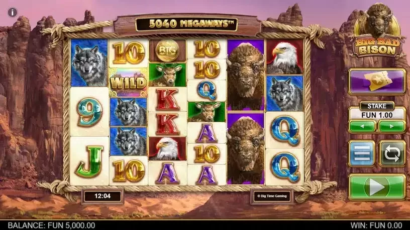 Big Bad Bison Megaways slot screenshot 1