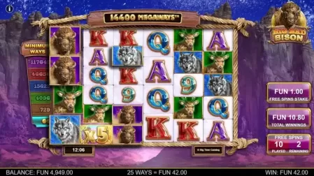 Big Bad Bison Megaways slot screenshot 5