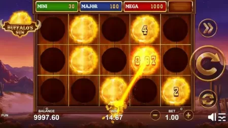 Buffalo's Sun slot screenshot 4