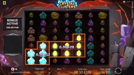 Crystal Clusters slot screenshot 4