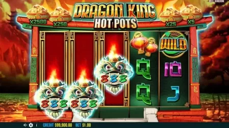 Dragon King Hot Pots slot screenshot 2