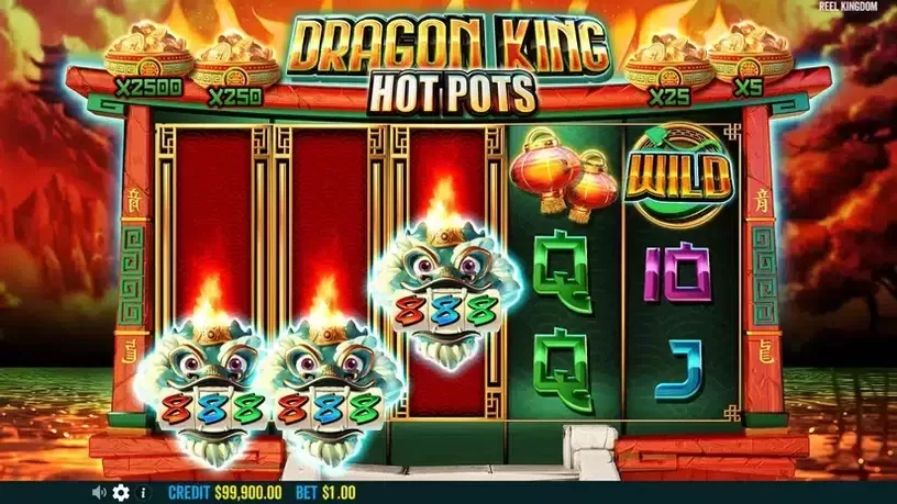 Dragon King Hot Pots slot screenshot 2