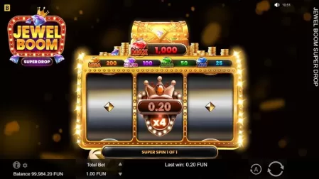 Jewel Boom Super Drop slot screenshot 3